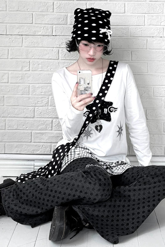 Star Peplum Top