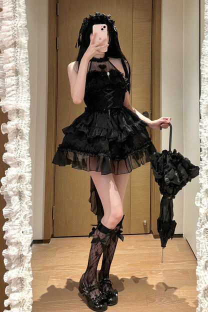 Halter Neck Sleeveless Sugar Lolita Dress