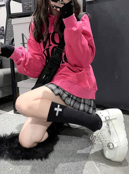 Round Toe Lolita Cool Punk Shoes