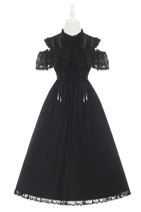 Dark Style Off Shoulder Lace Dress
