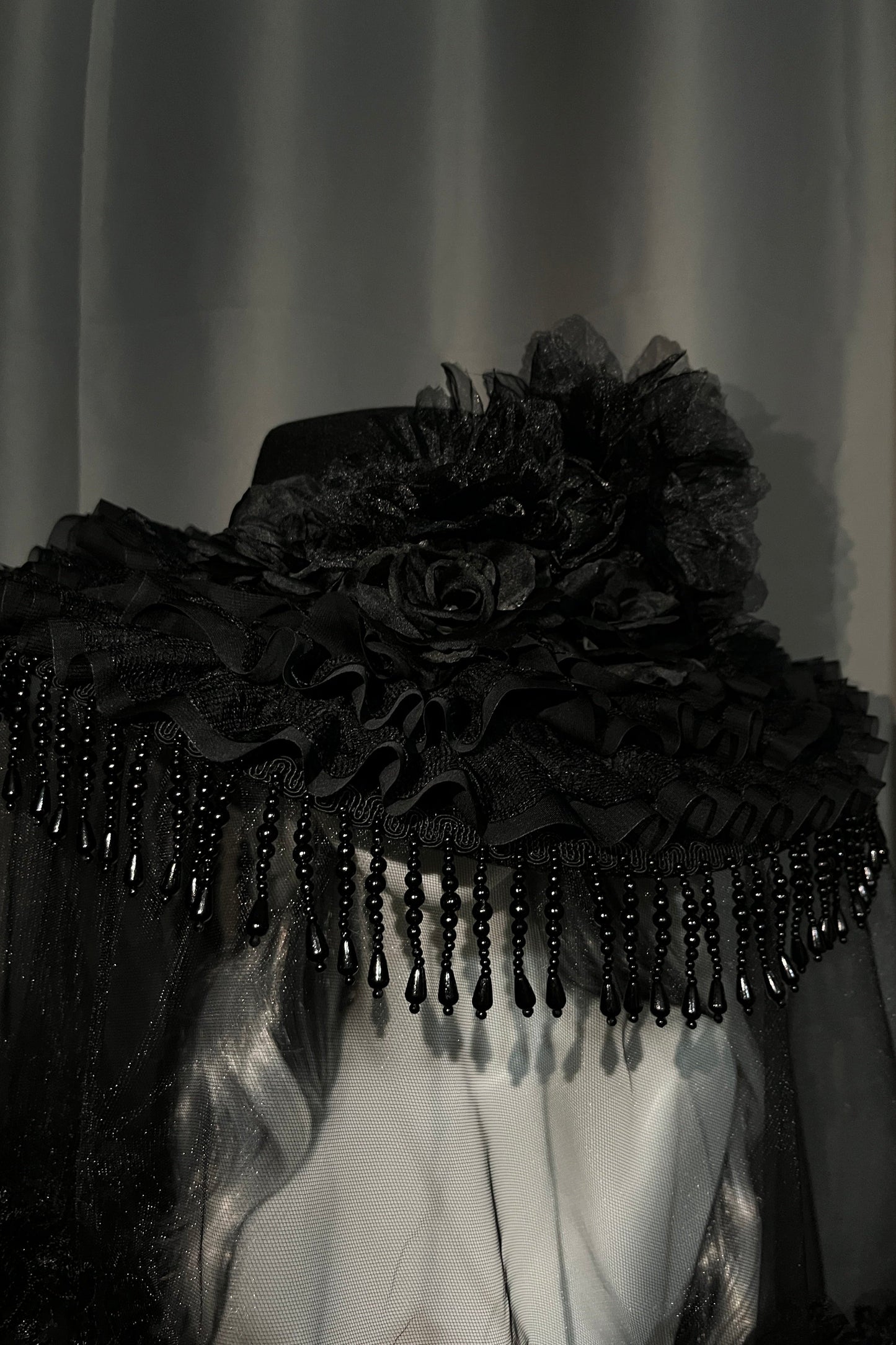 Sheer Design Lace Gothic Lolita Hat