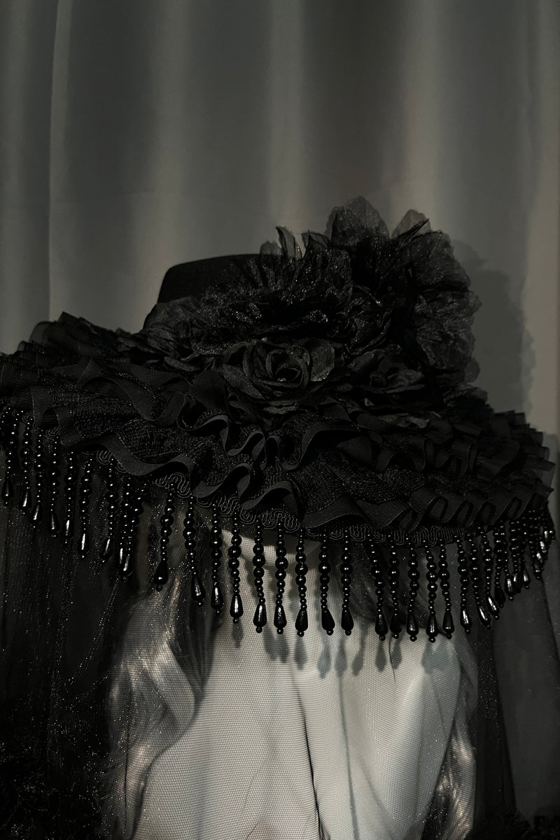 Sheer Design Lace Gothic Lolita Hat