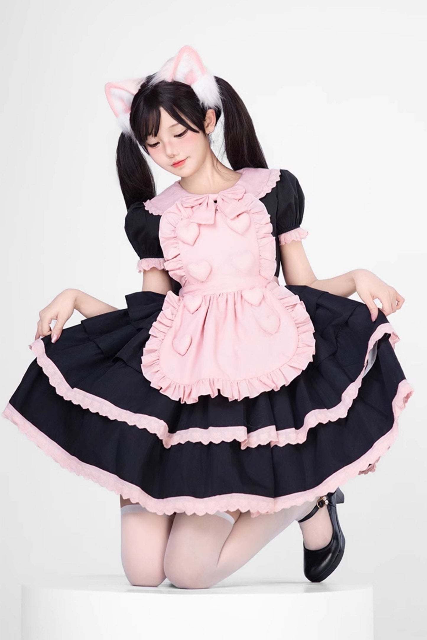 Black Pink Sweet Lolita Set