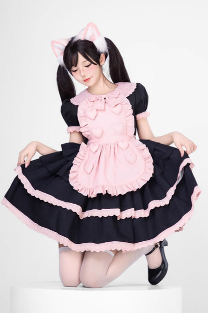 Black Pink Sweet Lolita Set