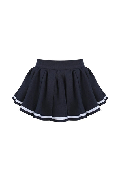 Doll School Ribbon Tie Shirt + Puff Skirt