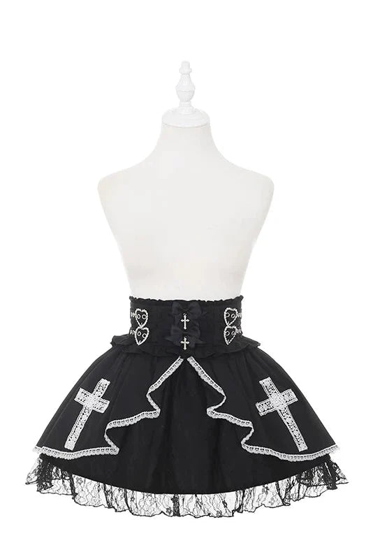 Cape Style Shirt + Cross Skirt + Hat