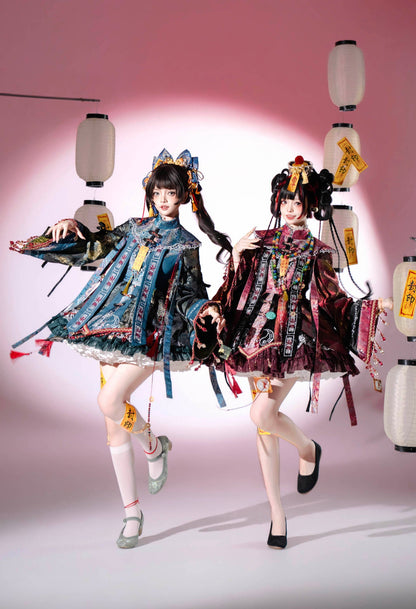 [pre-order] Little Zombie Cosplay Chinese Lolita Embroidery Dress