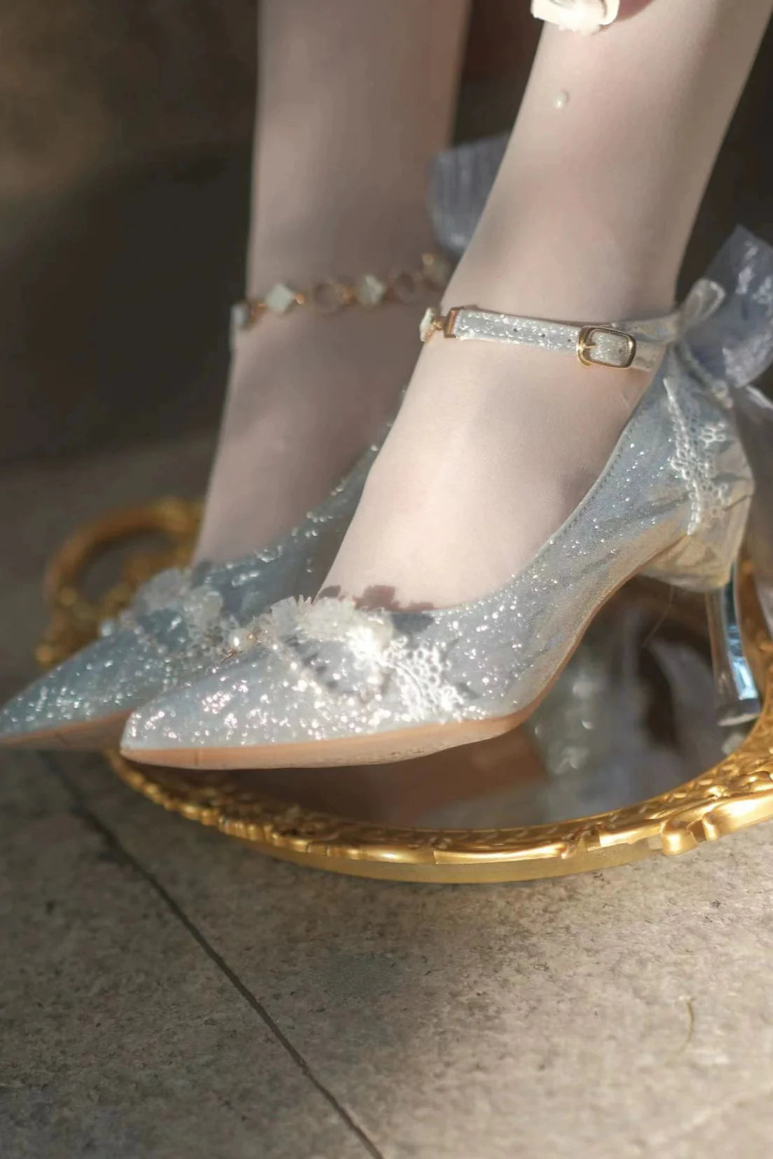 Streamer Ode Glitter High Heels