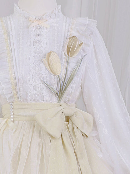 Pure Girly Tulip Ruffle Lolita Dress