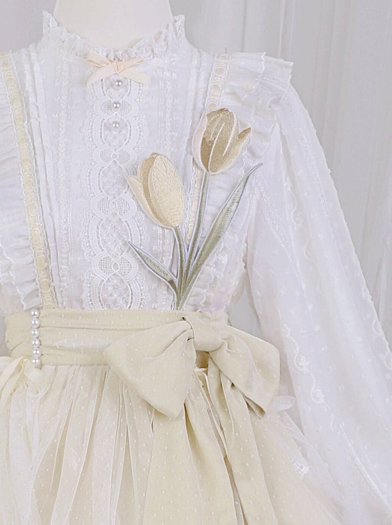 Pure Girly Tulip Ruffle Lolita Dress