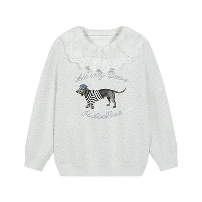 Daydreaming Lace Sweatshirt