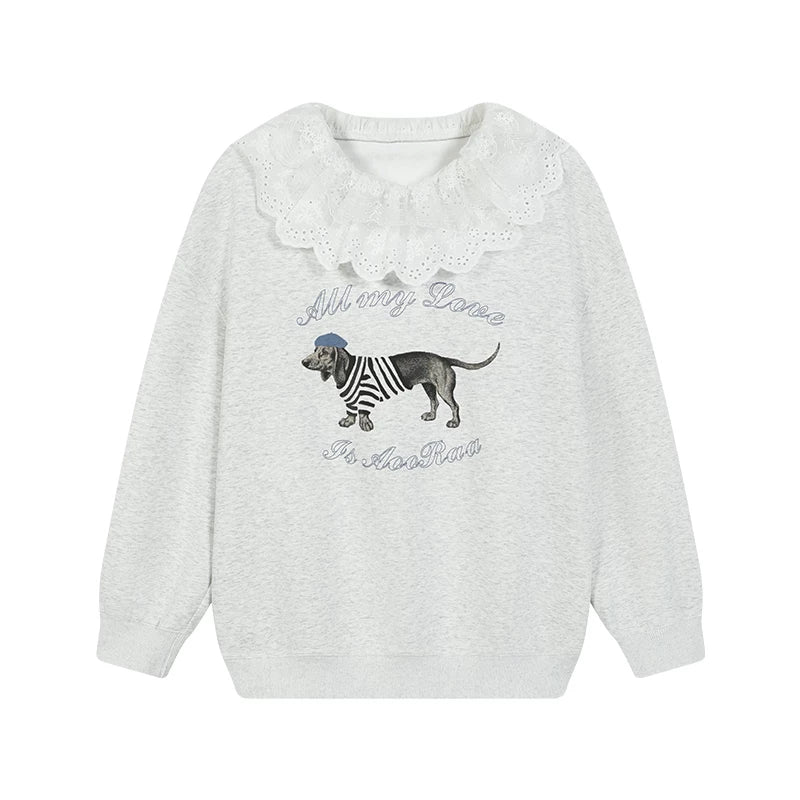 Daydreaming Lace Sweatshirt
