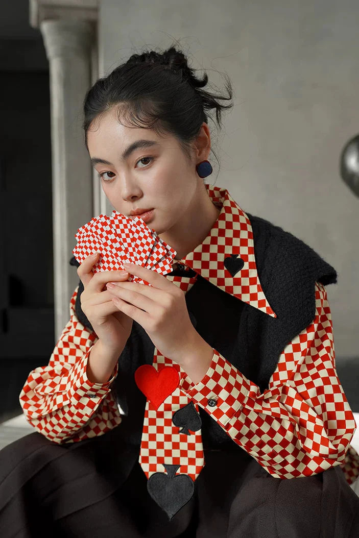 Retro Mode Dark Knit Vest