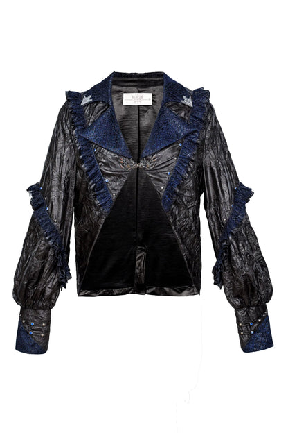 Dark Punk Lace Ruffle Jacket