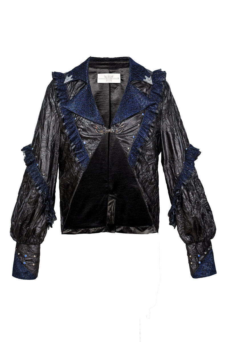 Dark Punk Lace Ruffle Jacket