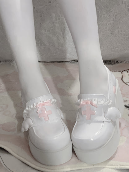 [angel Style] Medical Lace Platform Shoes