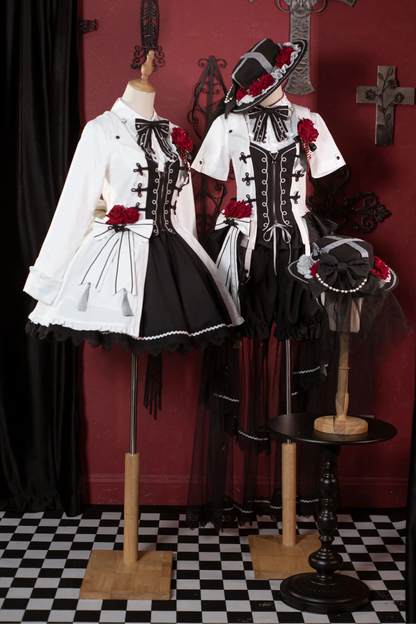 Dark Rose Gothic Princess Lolita Set + Dark Rose Gothic Prince Lolita Set