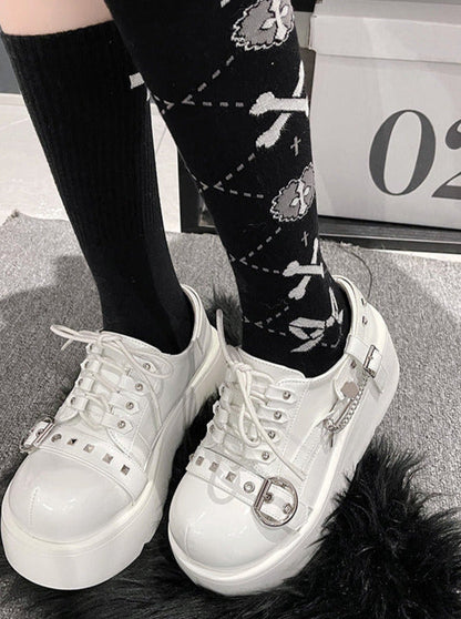 Lolita Punk Studded Platform Shoes