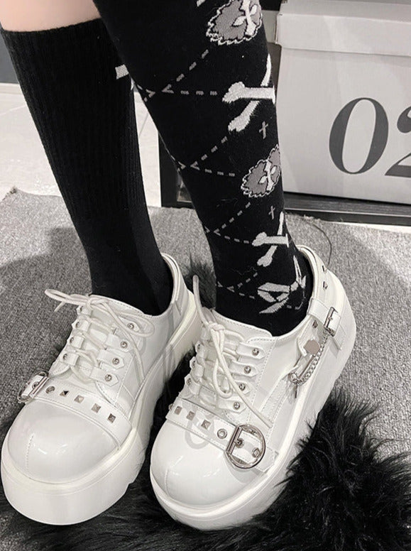 Lolita Punk Studded Platform Shoes