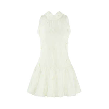Jacquard Halter Dress