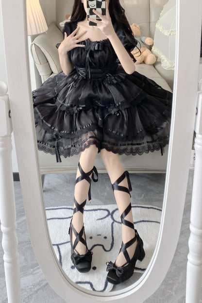 Lace-up Ribbon Ballet Lolita Shoes