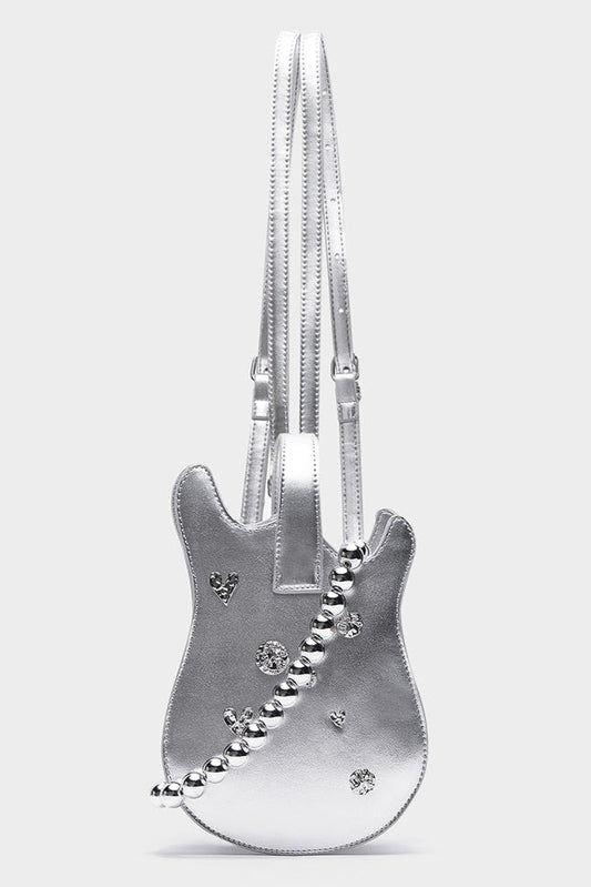 Metal Beads Crossbody Guitar Bag
