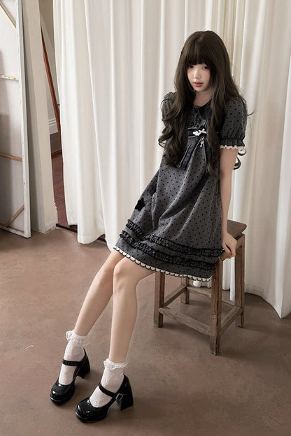Star Wish Dot Dress + Inner Top