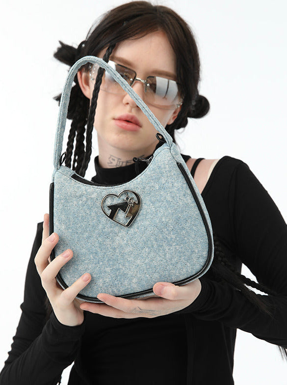 Y2k Original Hobo American Retro Old Denim Bag