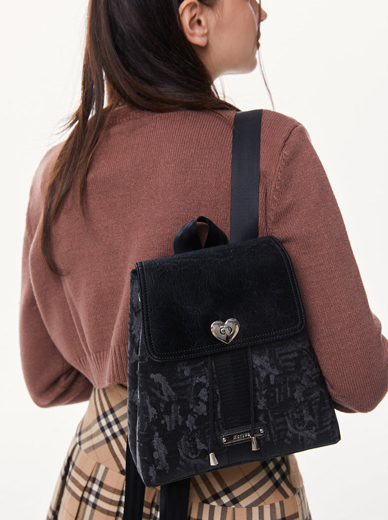 Y2k Cool American Denim Metal Buckle Backpack