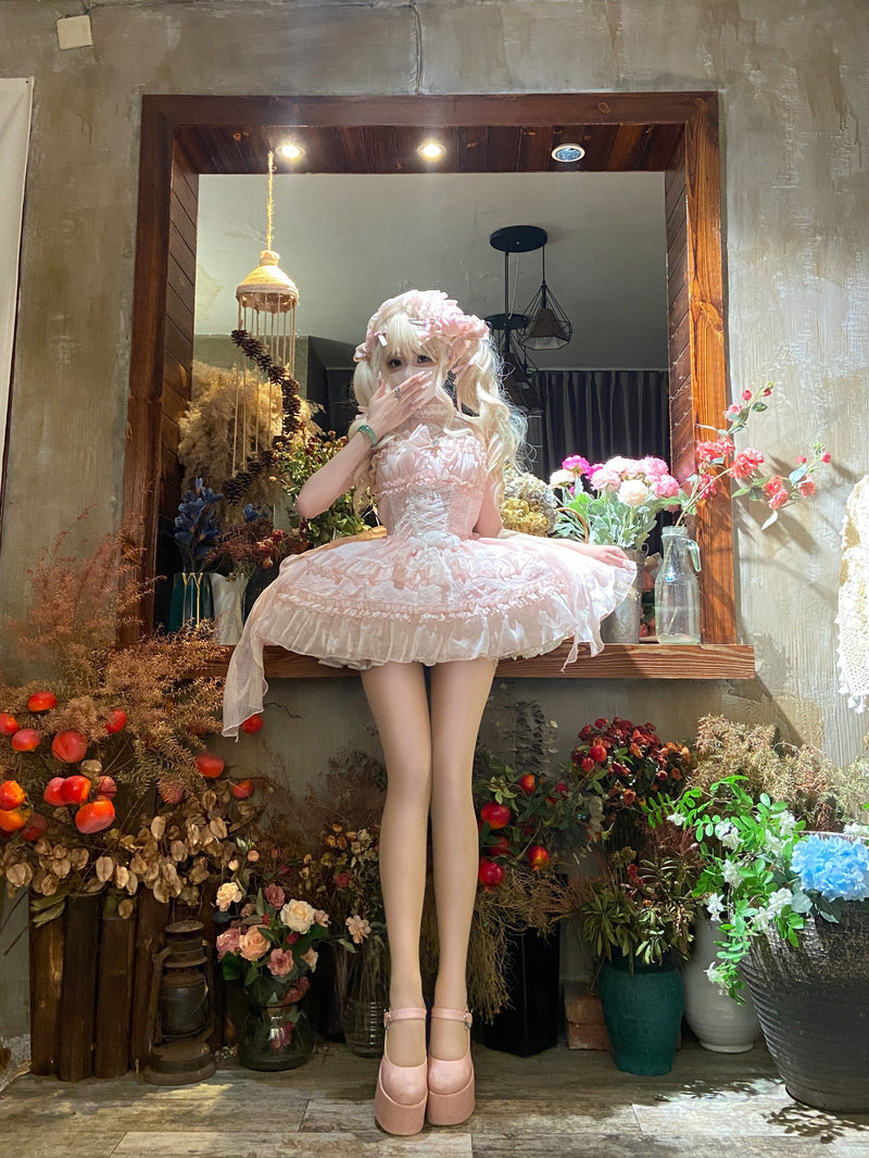 Halter Neck Sleeveless Sugar Lolita Dress