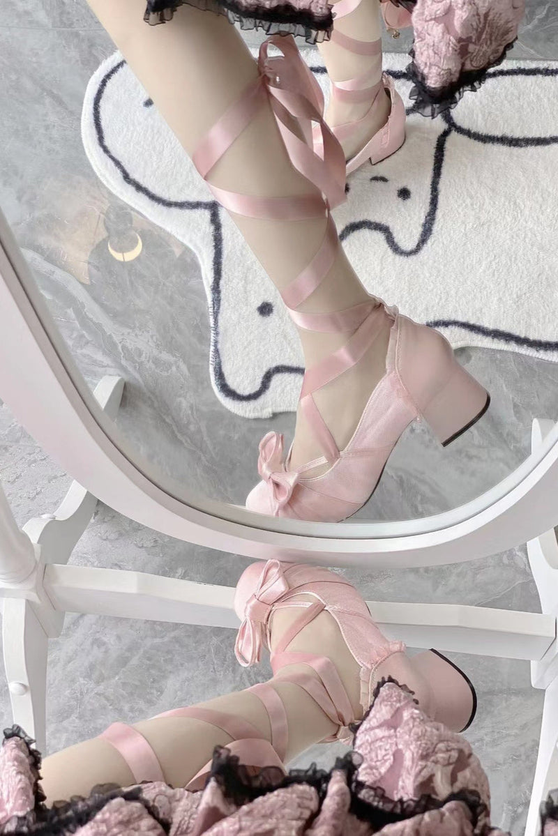 Lace-up Ribbon Ballet Lolita Shoes