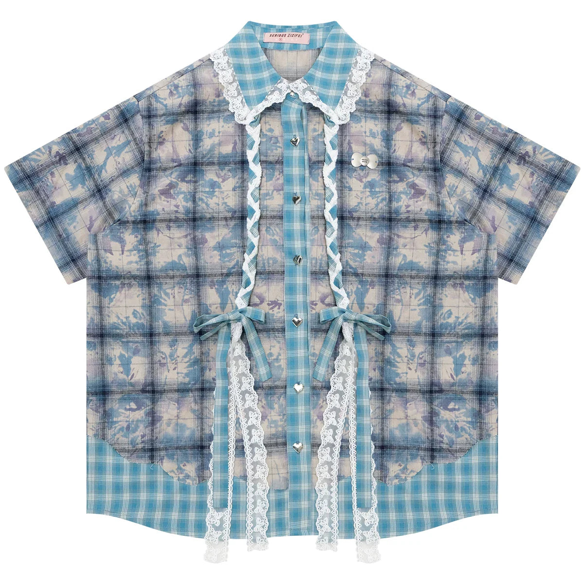 Y2k Plaid Oversized Shirt
