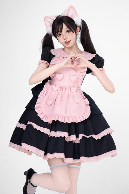 Black Pink Sweet Lolita Set