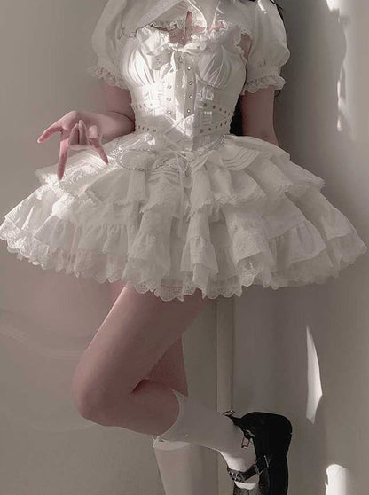 Contract Cross Gothic Short Sweet Dress