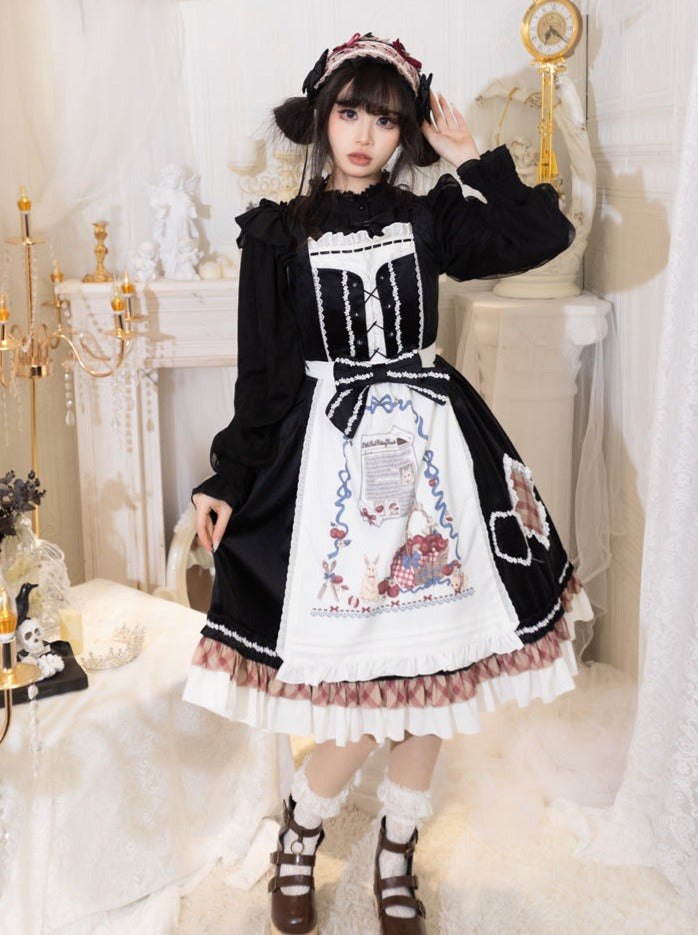 Retro Doll Lolita Dress + Cape