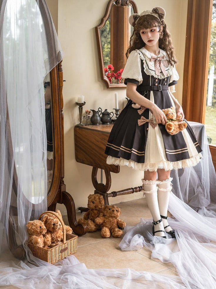 Chocolate Girly Retro Lolita Dress