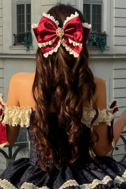 Snow White Lolita Dress + Big Ribbon