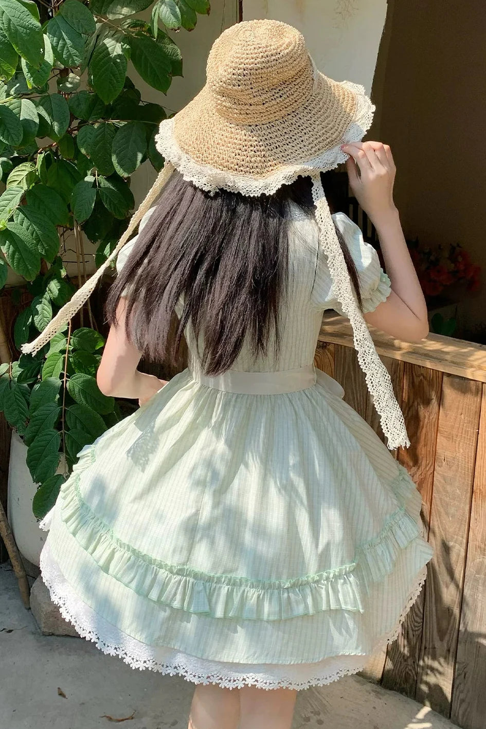 Lace Trim Sweet Dress