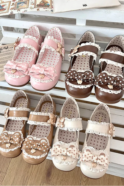Retro Polka Dot Lolita Shoes