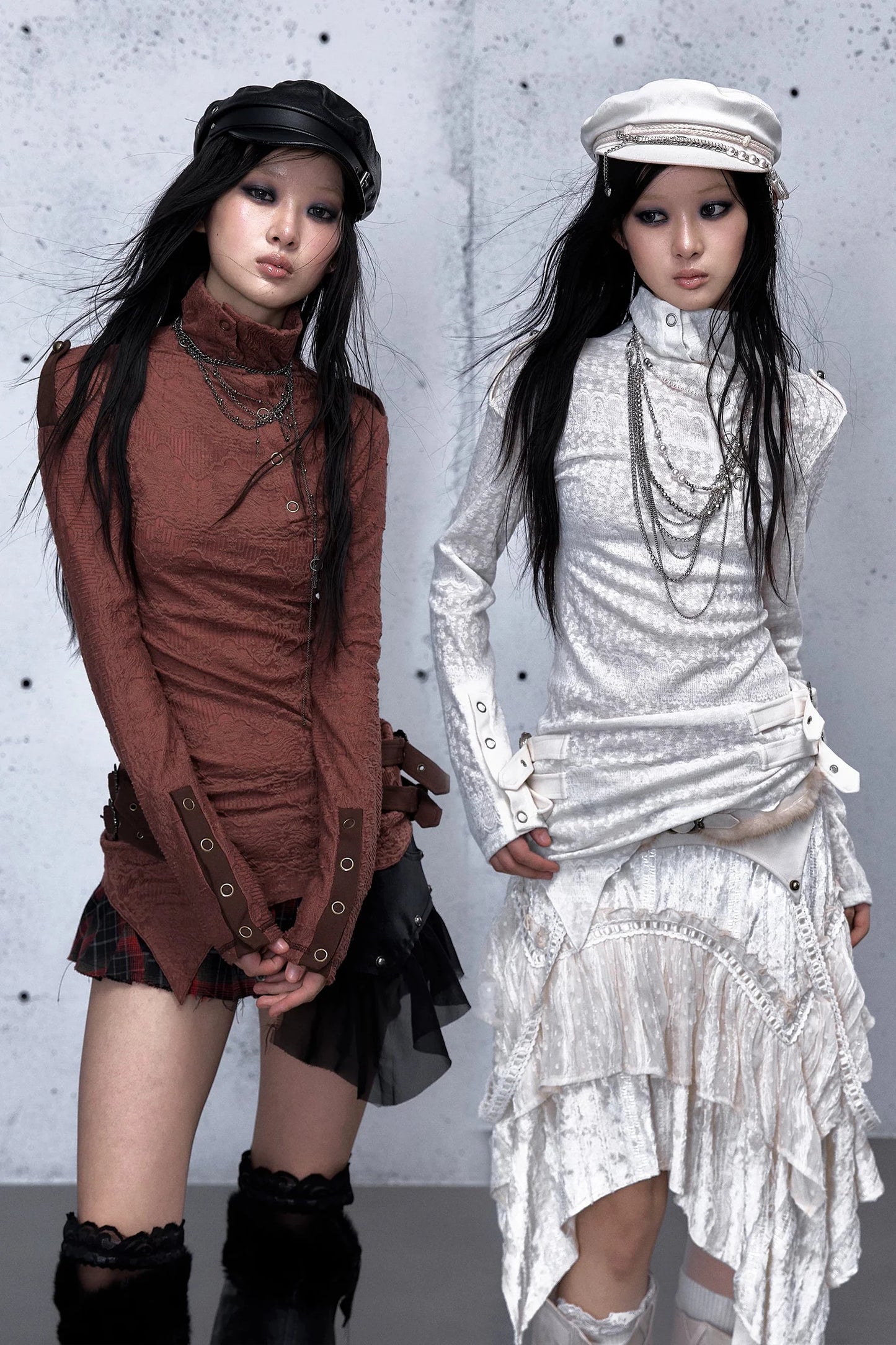 Retro Asymmetric Knit Sweater