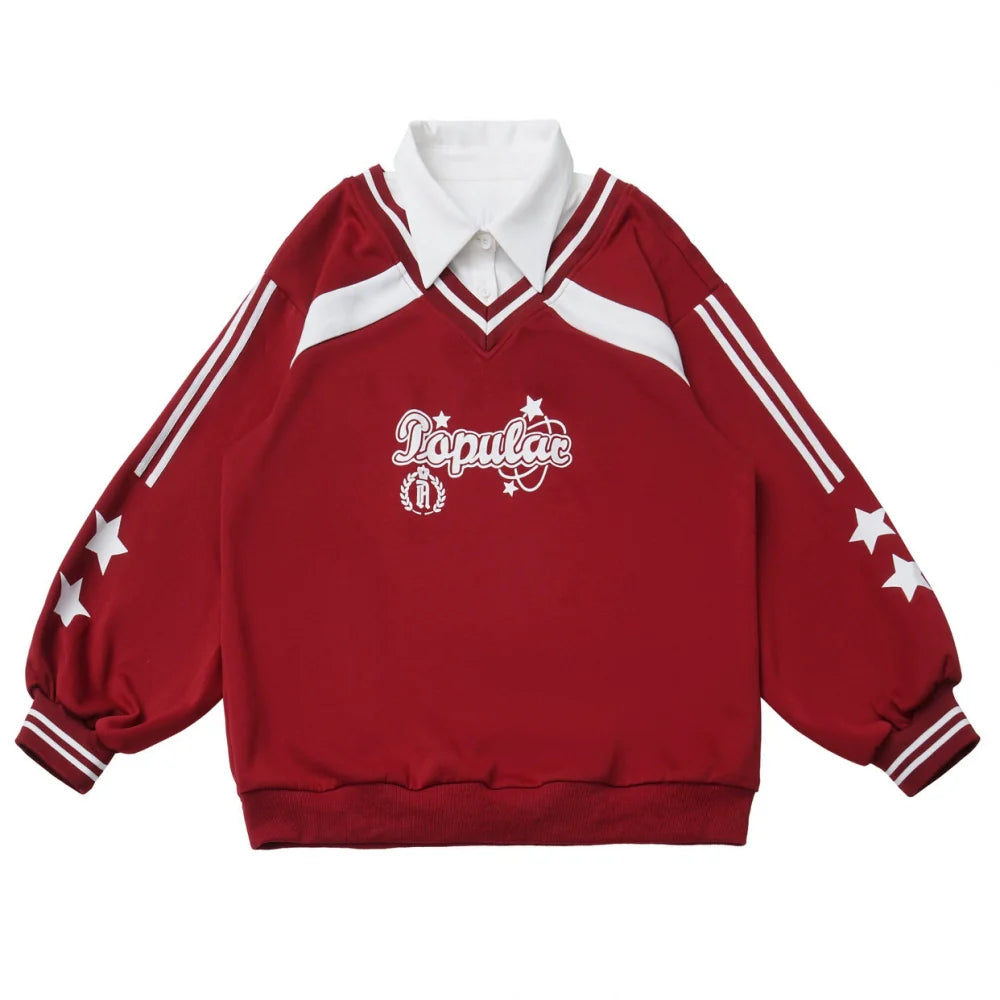 American College Sweatshirt + Tie + Pants + Skirt