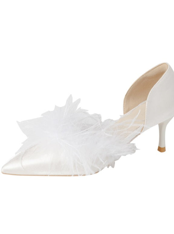 Light Feather Fairy High Heels