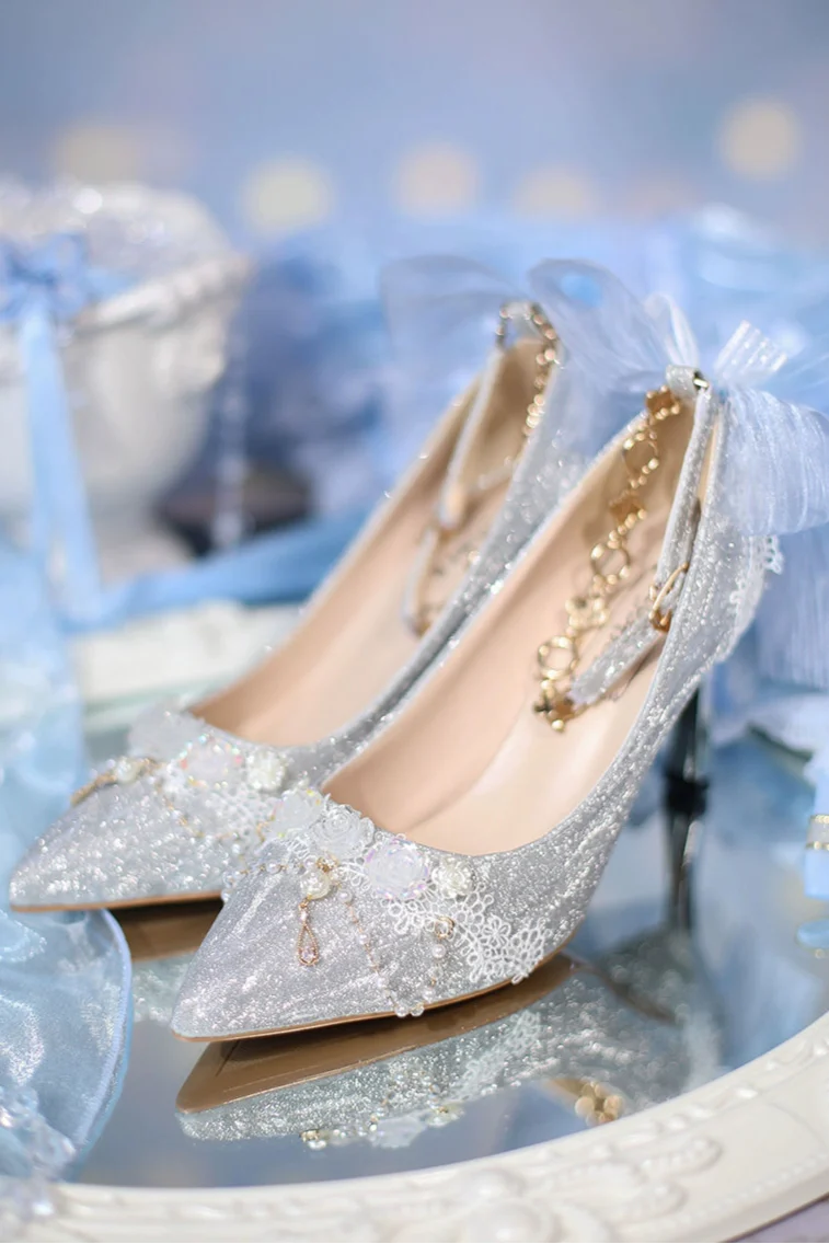 Streamer Ode Glitter High Heels