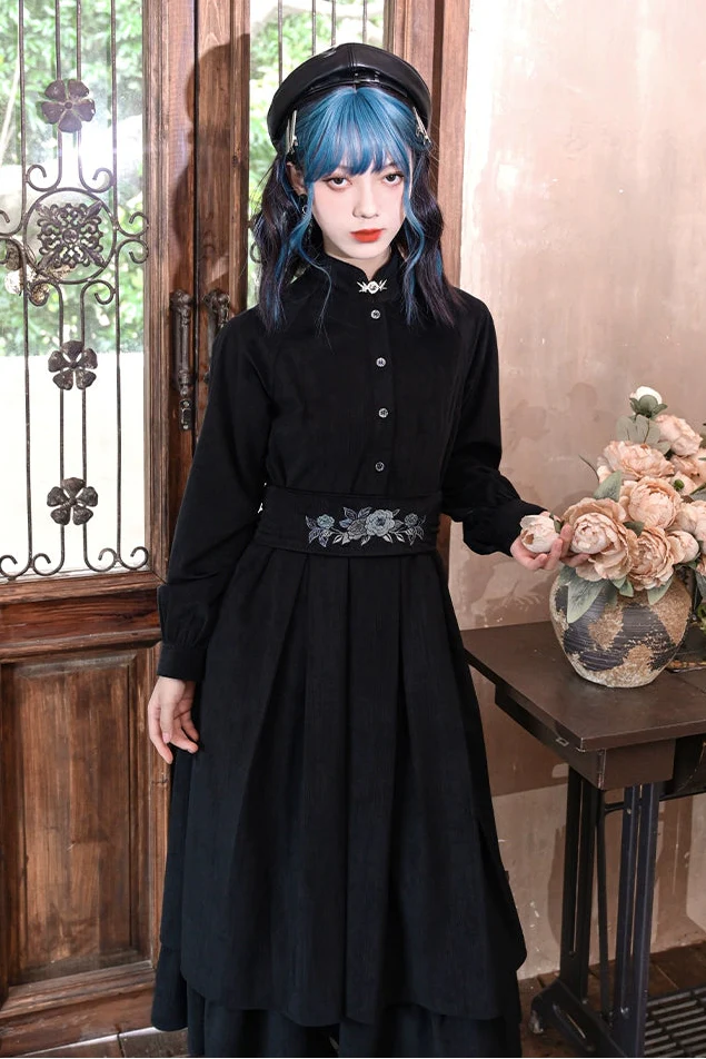 Cheongsam Shirt Long Dress