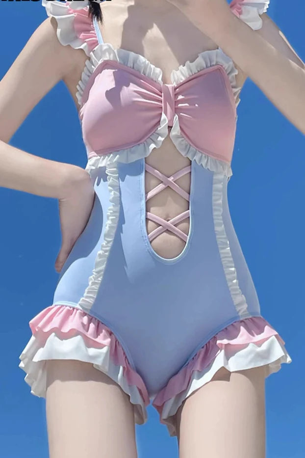 Cotton Candy Girly Swimsuit