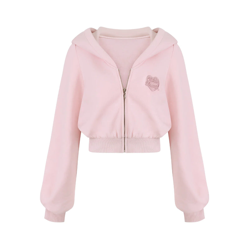 Sweet Pink American Hoodie + Tops + Shorts