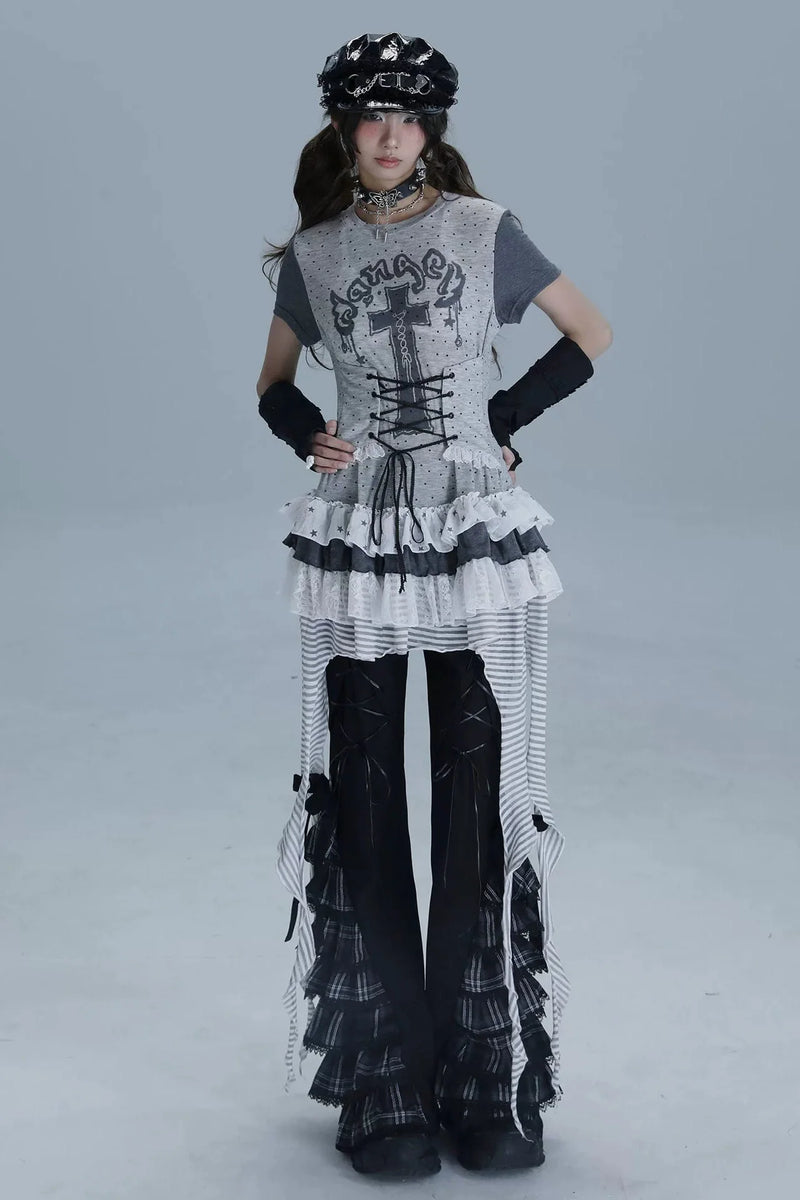 Cross Garden Lace Top
