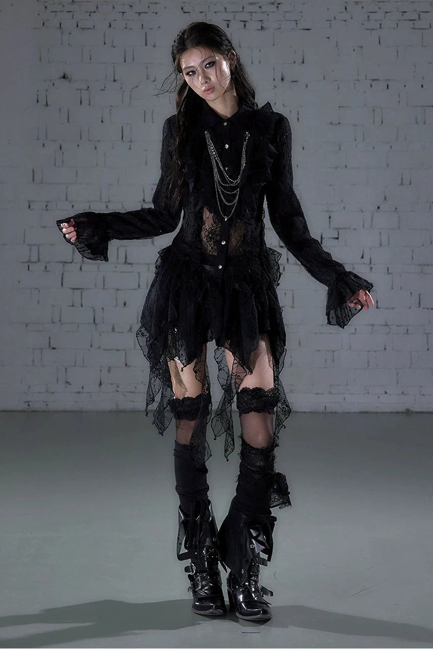 Romantic Punk Lace Dress