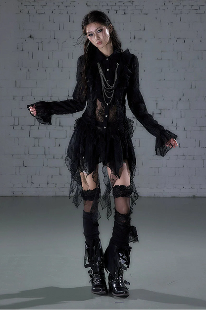 Romantic Punk Lace Dress
