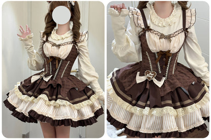 [pre-order] Mint Chocolate Lolita Tutu Sweet Dress + Ribbon Headband